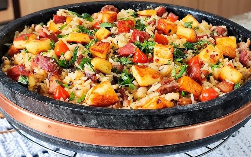 Receita de Baião de Dois